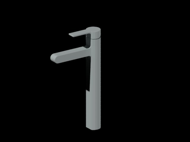 autocad 3d block drawing tall single-lever wash basin mixer Modelo 3D .c4d .max .obj .3ds .fbx .stl .blend