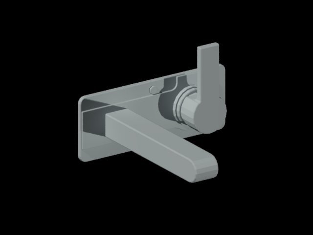 auto cad 3d block single-lever wall-mount washbasin mixer Modelo 3D .c4d .max .obj .3ds .fbx .stl .blend 