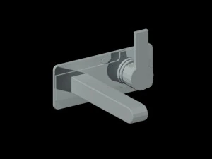 Auto-Cad-3D-Block-Einhand-Waschtischmischer zur Wandmontage 3D Modell