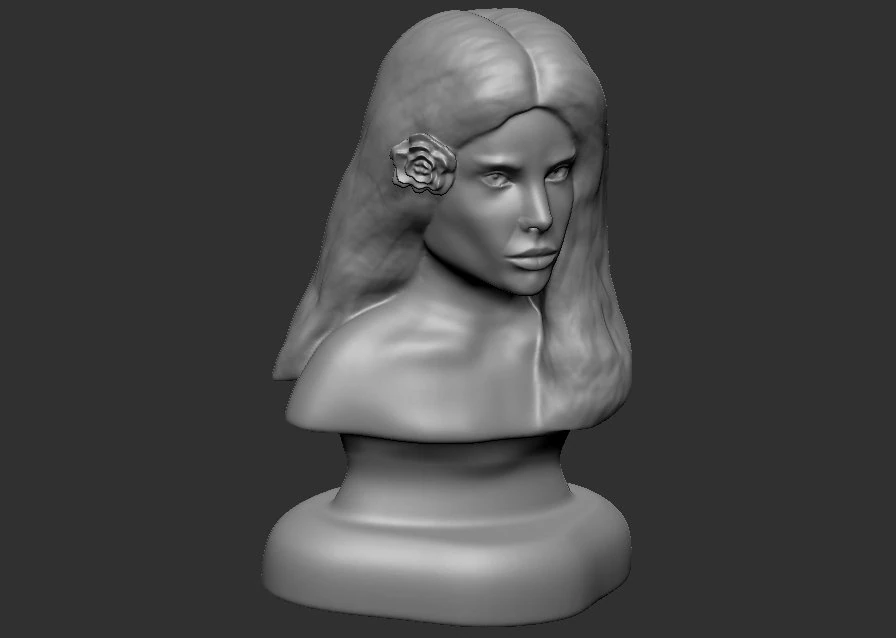 young woman 3D Model .c4d .max .obj .3ds .fbx .stl .blend