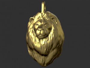 lion necklace 3D 모델