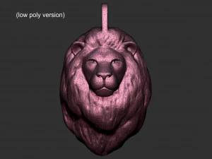 colar de le&atilde;o Modelo 3D