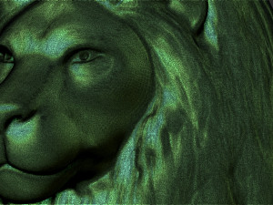 lion necklace Modèle 3D