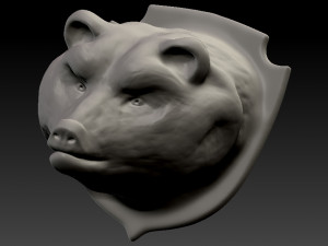 bear head Model 3D