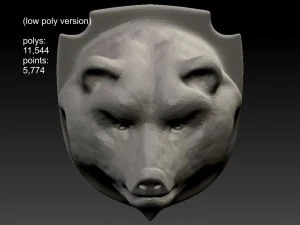bear head 3D Model