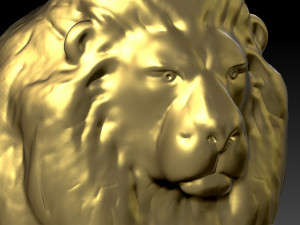 lion statue Modèles 3D en vedette