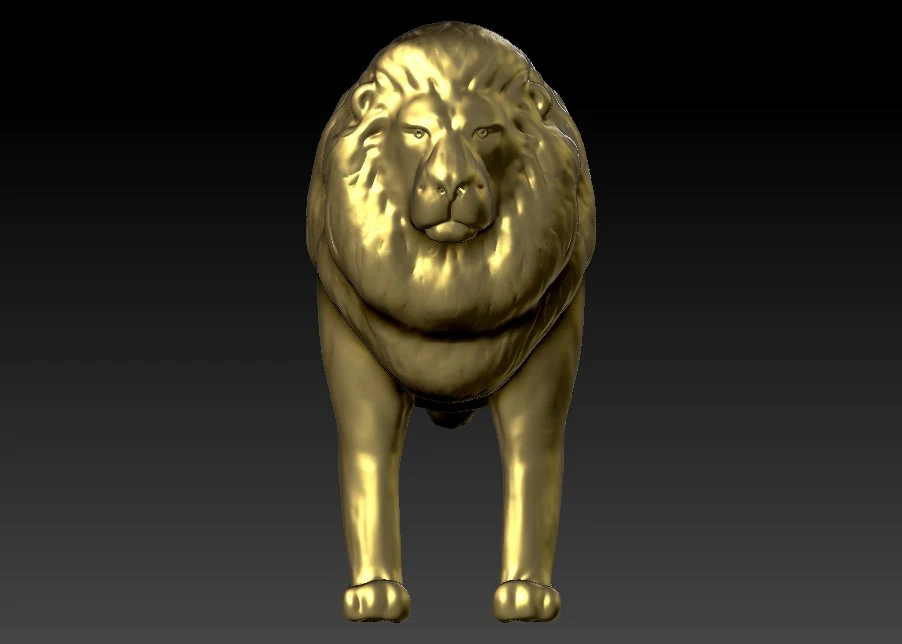 lion statue 3D Print Model .c4d .max .obj .3ds .fbx .stl .blend 