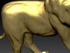 lion statue Modèles 3D en vedette