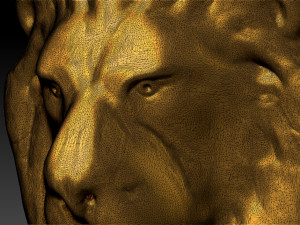 lion statue Modèles 3D en vedette