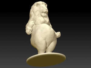 big belly lion Modello di stampa 3D