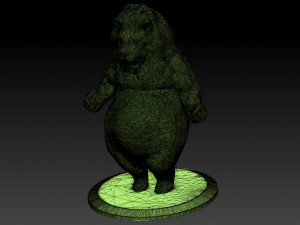big belly lion Modello di stampa 3D