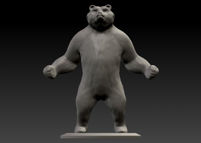 black bear 3D Model .c4d .max .obj .3ds .fbx .stl .blend 
