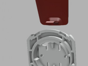 wahoo elemnt bolt spoon mount for aero handlebars 3d print model 3D Модель