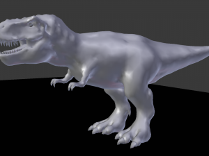 t-rex rigged Modelo 3D