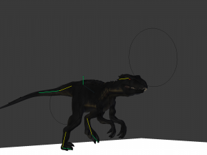 indoraptor jurassic world fallen kingdom rigged 3D Модель