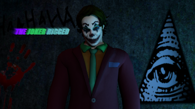 the joker rigged and animated 3Dモデル .c4d .max .obj .3ds .fbx .stl .blend 