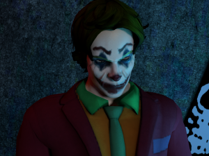 the joker rigged and animated 3Dモデル