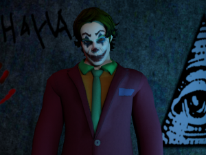 the joker rigged and animated 3Dモデル