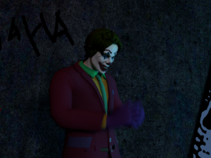 the joker rigged and animated 3Dモデル