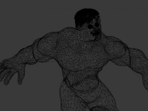 Hulk manipulado e animado Modelo 3D