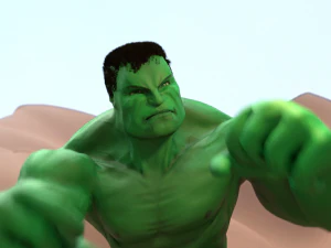 Hulk manipulado e animado Modelo 3D