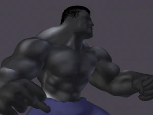 Hulk manipulado e animado Modelo 3D