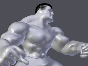 Hulk manipulado e animado Modelo 3D