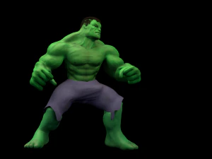 Hulk manipulado e animado Modelo 3D