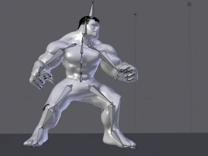 Hulk manipulado e animado Modelo 3D