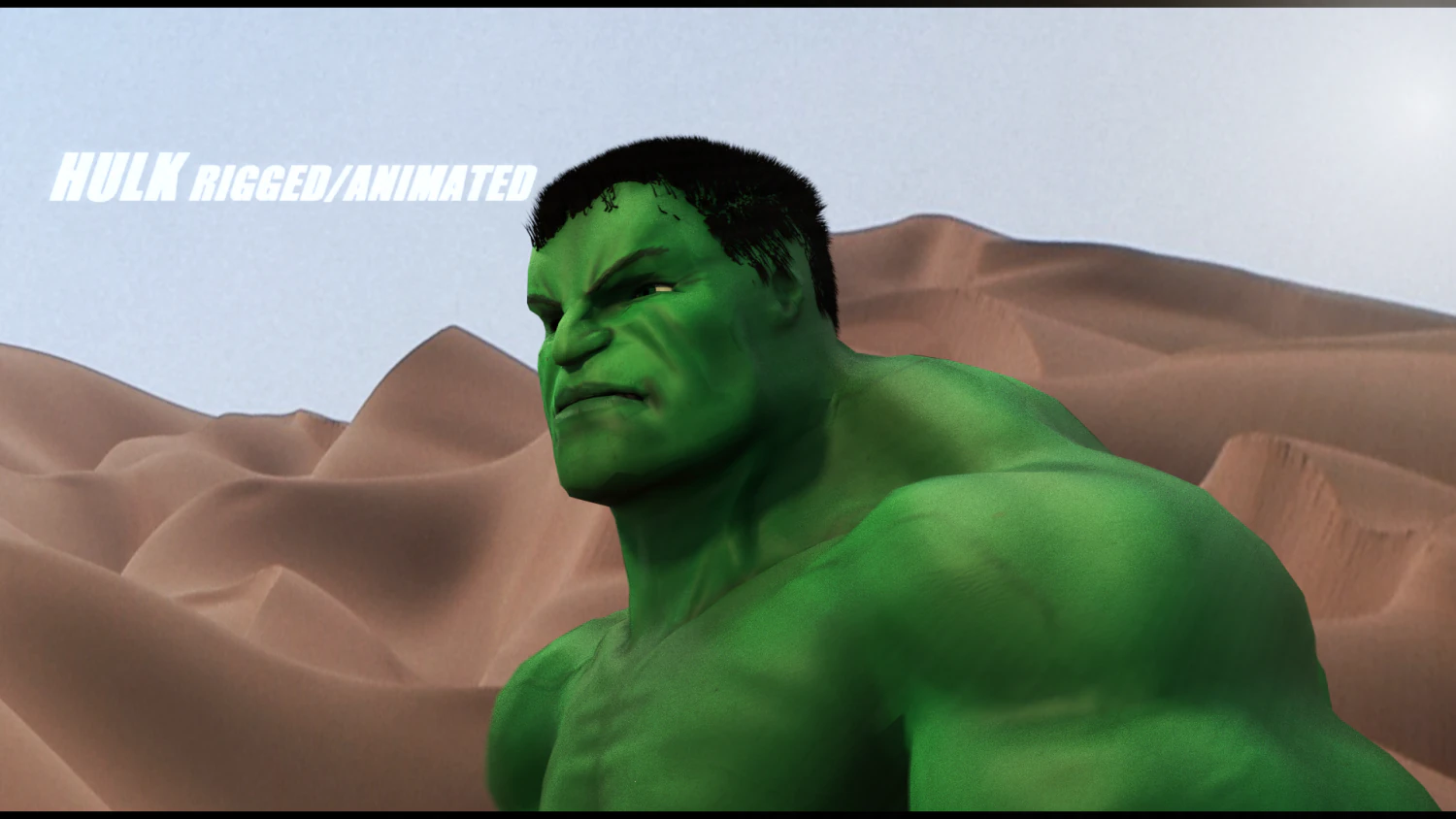 Hulk manipulado e animado Modelo 3D .c4d .max .obj .3ds .fbx .stl .blend