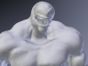 venom rigged and animated 3D Model