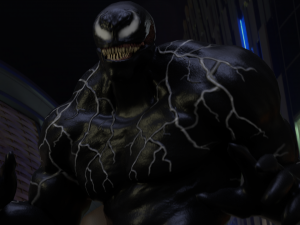 venom rigged and animated 3D Model