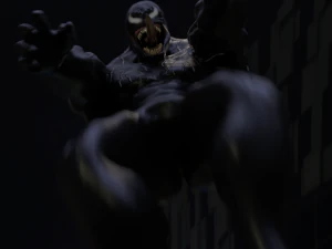 venom rigged and animated 3D Model
