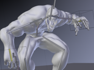 venom rigged and animated 3D Model