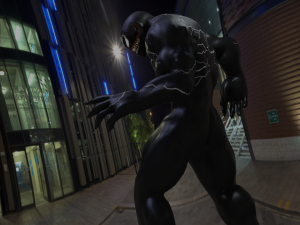 venom rigged and animated 3D Model