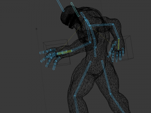 venom rigged and animated 3D Model