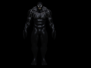 venom rigged and animated 3D Model
