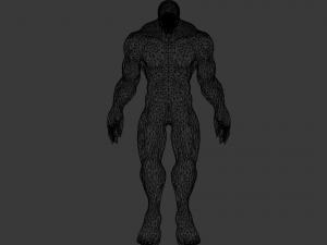 venom rigged and animated 3D Model