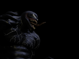 venom rigged and animated 3D Model