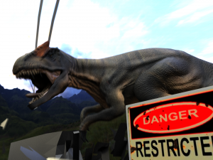 allosaurus rigged and animated Modello 3D