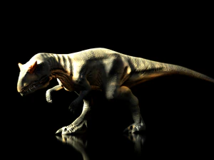 allosaurus rigged and animated 3D Model