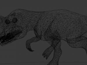 allosaurus rigged and animated Modello 3D