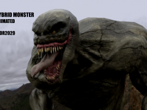 human hybrid monster-alien creature 3D Model