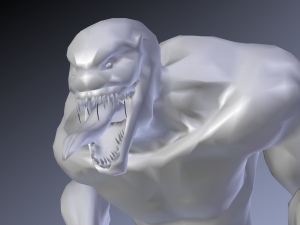 human hybrid monster-alien creature Modello 3D