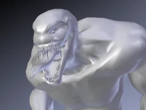 human hybrid monster-alien creature 3D Model