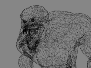human hybrid monster-alien creature 3D Model