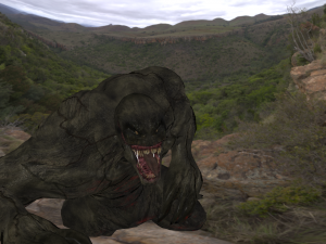 human hybrid monster-alien creature Modello 3D