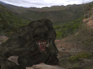 human hybrid monster-alien creature 3D Model