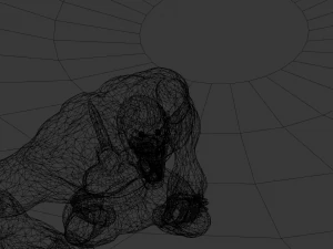 human hybrid monster-alien creature 3D Model