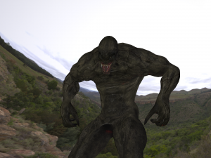 human hybrid monster-alien creature Modello 3D
